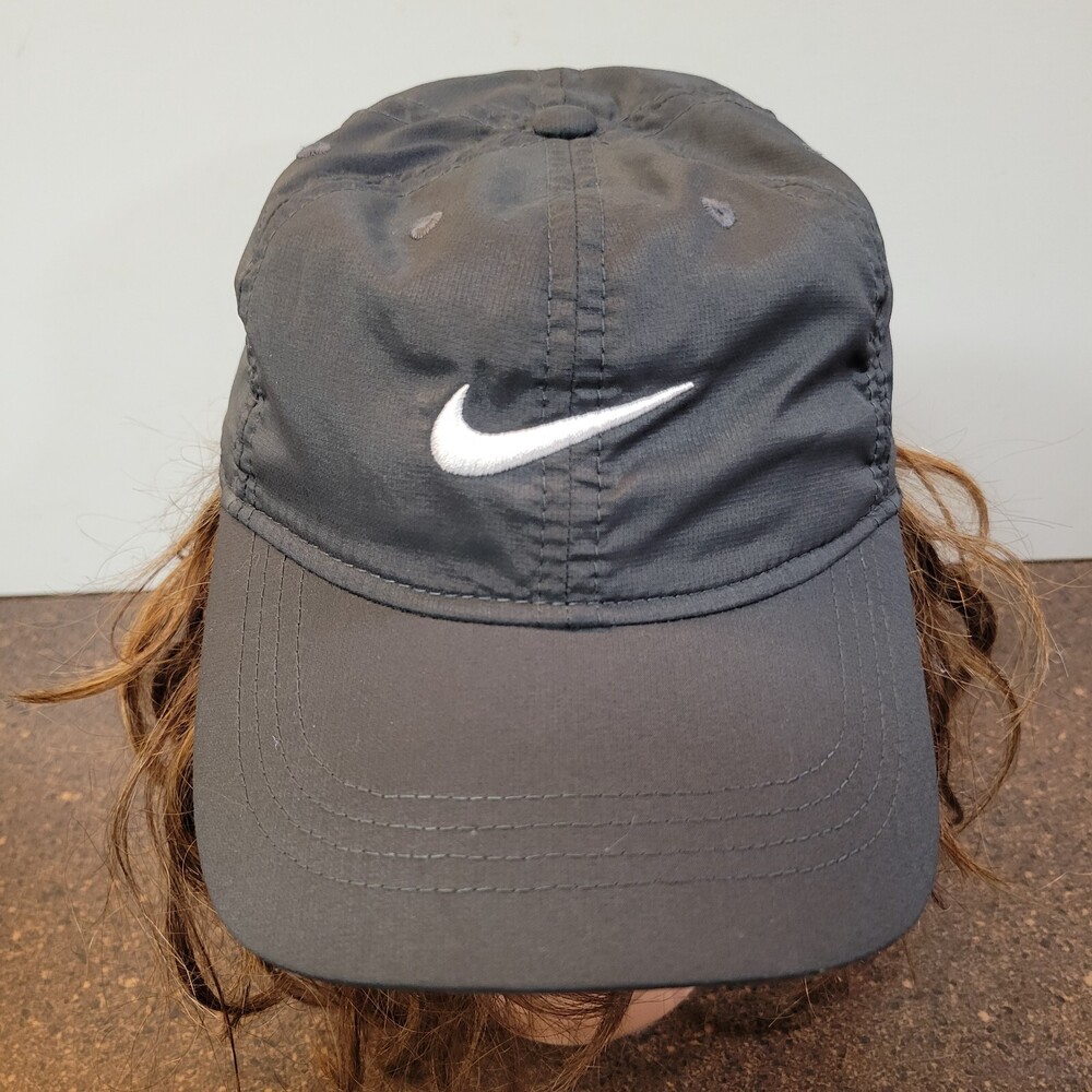 Nike Dri-Fit Just Do it Baseball Cap Toddler Black Swoosh Logo Adjustable Hat